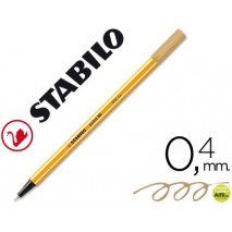 ROTULADOR STABILO PUNTA DE FIBRA POINT 88 OCRE OSCURO 0,4 MM
