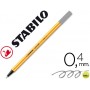 ROTULADOR STABILO PUNTA DE FIBRA POINT 88 GRIS OSCURO 0,4 MM