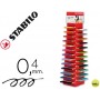 ROTULADOR STABILO PUNTA DE FIBRA POINT 88 -EXPOSITOR TORRE 266 UNI EN 25 ROTULADORES SURTIDOS