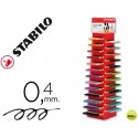 ROTULADOR STABILO PUNTA DE FIBRA POINT 88 -EXPOSITOR TORRE 266 UNI EN 25 ROTULADORES SURTIDOS