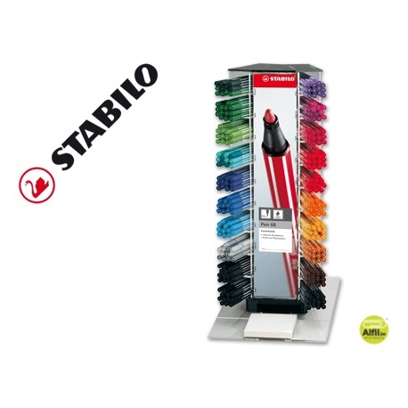ROTULADOR STABILO ACUARELABLE PEN 68 COUNTER EXPOSITOR 240 ROTULADORES SURTIDOS