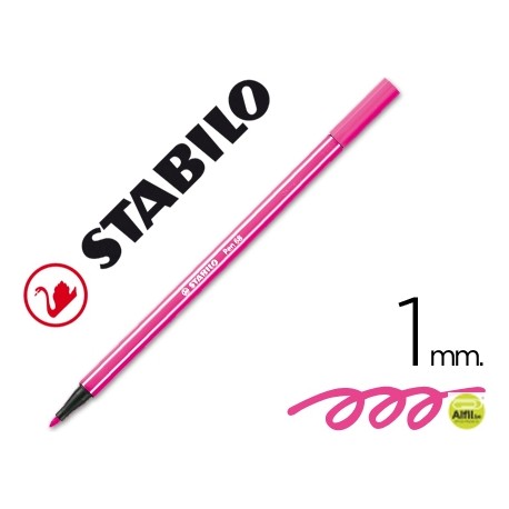 ROTULADOR STABILO ACUARELABLE PEN 68 ROSA 1 MM