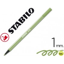 ROTULADOR STABILO ACUARELABLE PEN 68 VERDE HOJA 1 MM