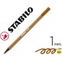 ROTULADOR STABILO ACUARELABLE PEN 68 MARRON 1 MM