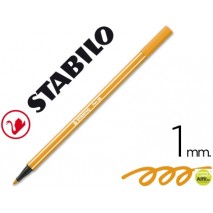 ROTULADOR STABILO ACUARELABLE PEN 68 NARANJA 1 MM