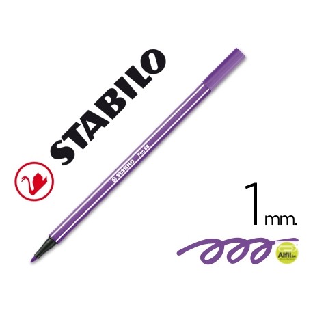 ROTULADOR STABILO ACUARELABLE PEN 68 VIOLETA 1 MM
