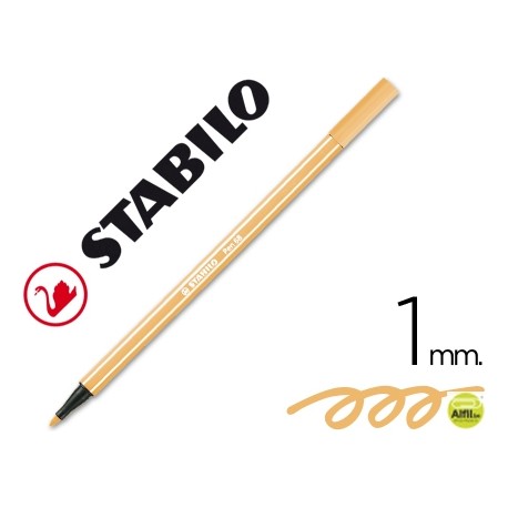 ROTULADOR STABILO ACUARELABLE PEN 68 OCRE OSCURO 1 MM
