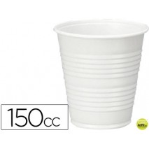 VASO DE PLASTICO BLANCO 150CC PARA MAQUINAS DE VENDING DE CAFE PAQUETE DE 100