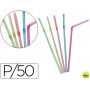 SORBETE FLEXIBLE FLUORESCENTE -PAQUETE 50 UNIDADES