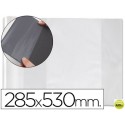 FORRALIBRO PVC CON SOLAPA AJUSTABLE ADHESIVO 285X530 MM