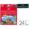LAPICES DE COLORES FABER-CASTELL C/ 24 COLORES HEXAGONAL MADERA REFORESTADA
