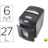 DESTRUCTORA DE DOCUMENTOS REXEL AUTO+100 CAPACIDAD 6 H DESTRUYE GRAPAS CLIPS Y TARJETAS
