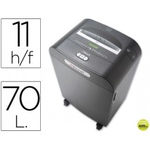 DESTRUCTORA DE DOCUMENTOS REXEL ANTIATASCO MERCURY RDM1170 CAPACIDAD 11 HOJAS DESTRUYE CLIPS Y GRAPA