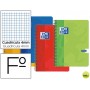 BLOC ESPIRAL OXFORD CARTONCILLO FOLIO 80 HOJAS CUADROS 4 MM