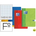 BLOC ESPIRAL OXFORD CARTONCILLO FOLIO 80 HOJAS CUADROS 4 MM