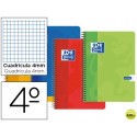 BLOC ESPIRAL OXFORD CARTONCILLO CUARTO 80 HOJAS CUADROS 4 MM