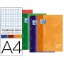 BLOC ESPIRAL OXFORD TAPA EXTRADURA MICROPERFORADO DIN A4 80 HOJAS CUADROS 5MM COLORES SURTIDOS