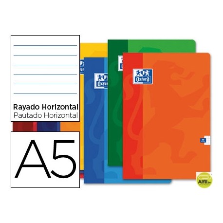LIBRETA ESCOLAR OXFORD 48 H DIN A5 1 RAYA HORIZONTAL