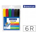ROTULADOR STAEDTLER COLOR JUMBO TRAZO 3 MM -ESTUCHE DE 6 COLORES SURTIDOS
