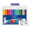 ROTULADOR STAEDTLER COLOR JUMBO TRAZO 3 MM -ESTUCHE DE 12 COLORES SURTIDOS