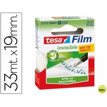 CINTA ADHESIVA TESA FILM INVISIBLE 33X19 MM ECOLOGICA