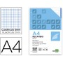 RECAMBIO LIDERPAPEL A4 120 HOJAS 70G/M2 CUADRO 5MM SIN MARGEN 4 TALADROS BANDAS DE 5 COLORES