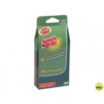GUANTES SCOTCH-BRITE DESECHABLE DE LATEX TALLA MEDIANA CAJA DE 100 UNIDADES
