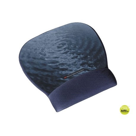 REPOSAMUNECAS 3M PARA RATON COLOR AZUL MOTIVO AGUA CON SUPERFICIE DE PRECISION MW311BE