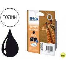 INK-JET EPSON T0711H DOBLE PACK D120 SX205 215 218 405 415 515W 600FW 610FW