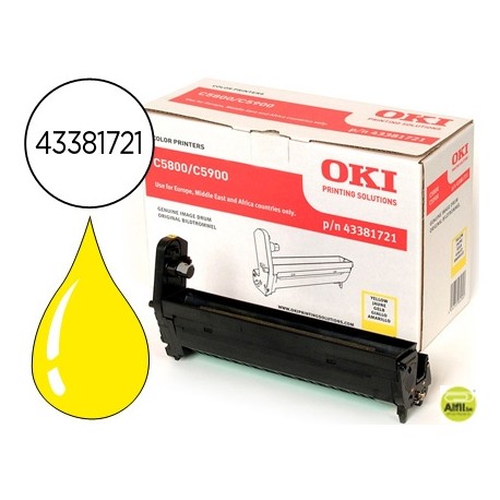TAMBOR OKI C5800 C5900 C5550 AMARILLO -20.000 PAG-