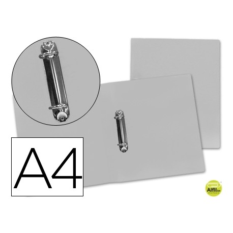 CARPETA BEAUTONE 2 ANILLAS MIXTAS 25 MM 43474 POLIPROPILENO DIN A4 TRANSPARENTE SERIE FROSTY