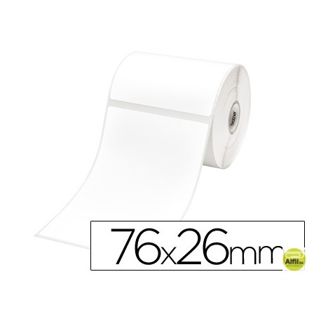 ETIQUETAS ADHESIVA BROTHER PARA TD-4000 TAMAƒO 76X26MM 1552 ETIQUETAS