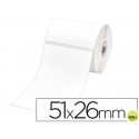 ETIQUETAS ADHESIVA BROTHER PARA TD-4000 TAMAƒO 51X26MM -1552 ETIQUETAS