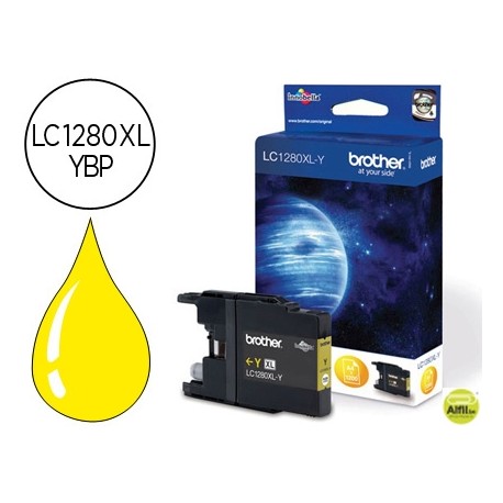 INK-JET BROTHER LC-1280XLYBP AMARILLO -1,200PAG- MFC-J6510DW MFC-J6710DW MFC-J6910DW