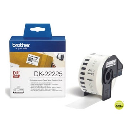 CINTA DE PAPEL CONTINUO BROTHER DK-22225 PARA IMPRESORAS BROTHER QL -38MMX30,48MTS-