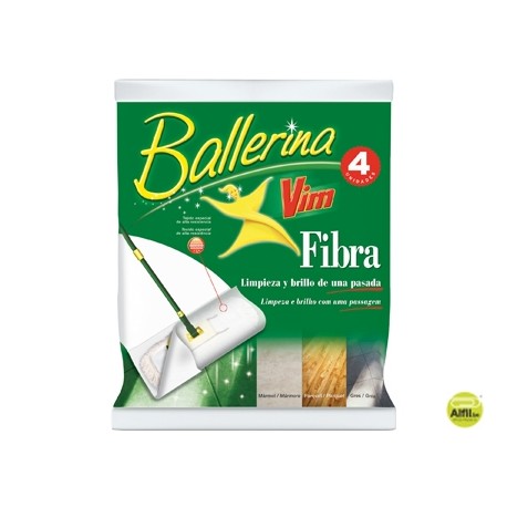 RECAMBIO MOPA BALLERINA FIBRA PARA MOPAS 30/45CM