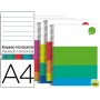 BLOC ESPIRAL LIDERPAPEL A4 DREAM TAPA EXTRADURA 140 H 80G HORIZONTAL 5 BANDAS 4 TALADROS MICRO COLOR
