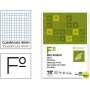 RECAMBIO LIDERPAPEL FOLIO 100 HOJAS 80G/M2 CUADRO 4MM CON MARGEN 4 TALADROS ECOEFICIENTE FSC MIX CRE