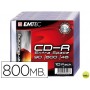 CD-R EMTEC CAPACIDAD 800MB DURACION 90MIN VELOCIDAD 48X CAJA SLIM -1 UNIDAD-