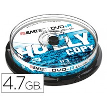 DVD+R EMTEC CAPACIDAD 4,7GB VELOCIDAD 16X CAJA -1 UNIDAD-