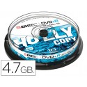 DVD+R EMTEC CAPACIDAD 4,7GB VELOCIDAD 16X CAJA -1 UNIDAD-