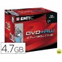 DVD+RW EMTEC CAPACIDAD 4,7GB VELOCIDAD 4X REGRABABLE CAJA -1 UNIDAD-