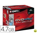 DVD+RW EMTEC CAPACIDAD 4,7GB VELOCIDAD 4X REGRABABLE CAJA -1 UNIDAD-