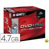 DVD+RW EMTEC CAPACIDAD 4,7GB VELOCIDAD 4X REGRABABLE CAJA -1 UNIDAD-