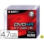 DVD-R EMTEC CAPACIDAD 4,7GB VELOCIDAD 16X CAJA SLIM -1 UNIDAD-