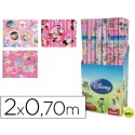 PAPEL FANTASIA DISNEY NIÑA ROLLO 2 X 0,70 MT 60 GR MODELOS SURTIDOS