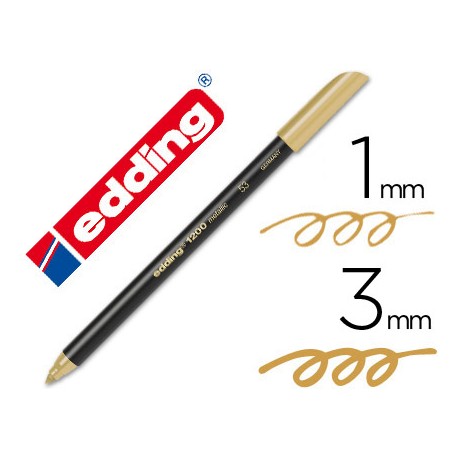 ROTULADOR EDDING PUNTA FIBRA 1200 ORO N. 53 -PUNTA REDONDA 0,5 MM