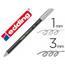 ROTULADOR EDDING PUNTA FIBRA 1200 PLATA N. 54 -PUNTA REDONDA 0,5 MM