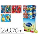 PAPEL FANTASIA DISNEY NIÑO ROLLO 2 X 0,70 MT 60 GR MODELOS SURTIDOS
