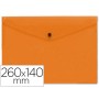 CARPETA BEAUTONE DOSSIER BROCHE POLIPROPILENO TAMAÑO SOBRE AMERICANO 26X14 CM NARANJA
